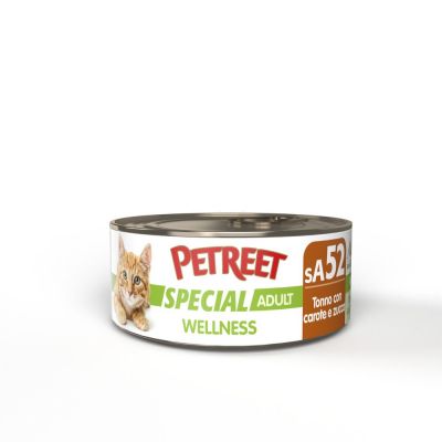 Petreet natura adult special wellness tonno con carote e zucca 70 gr.