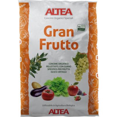 Gran frutto concime pellettato con guano 25 kg