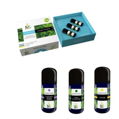 Essentialis "profumi della natura in casa" cofanetto 3 essenze 10ml.