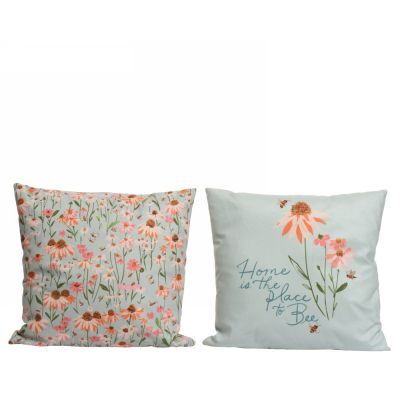 Cushion polyester flower mult