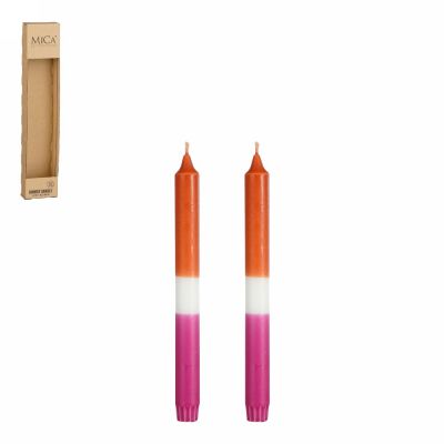 Dipdye dinner candle oran.2 pz