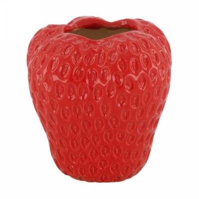 Vase strawberry ceramic