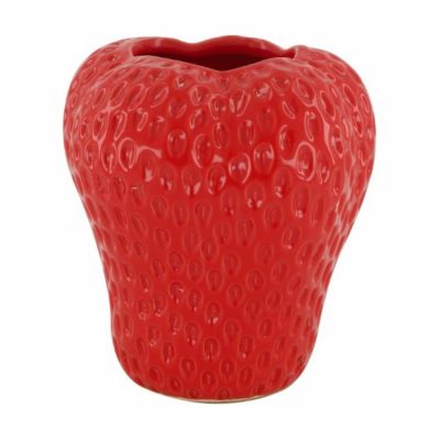 Vase strawberry ceramic