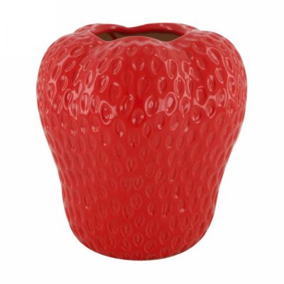 Vase strawberry ceramic