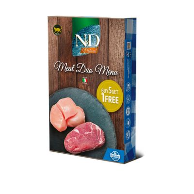 N&d natural meat duo menu