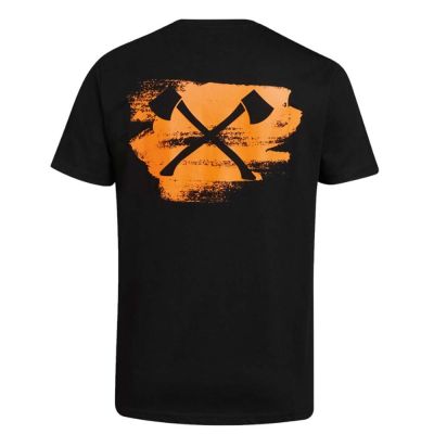T-shirt sz scratched axe nero