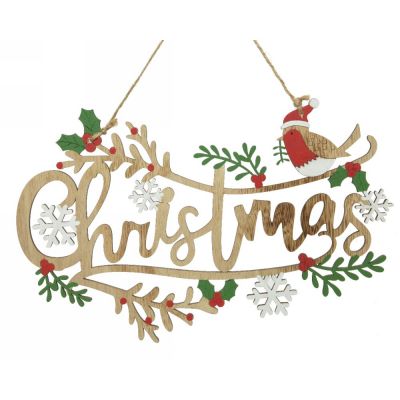 Hanger plywood figure w snowfa multi
