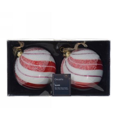 Pallina in vetro w stripes 