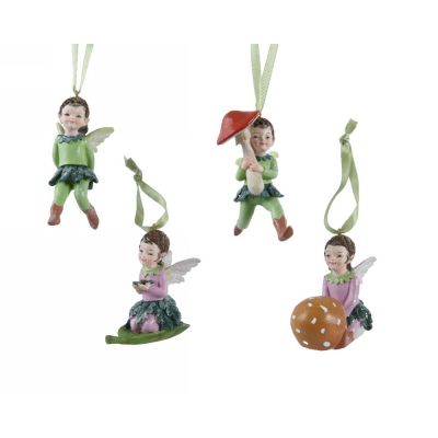 Fairy polyresin mushroom-leaft
