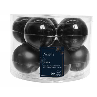 Baubles gl ? 6cm black