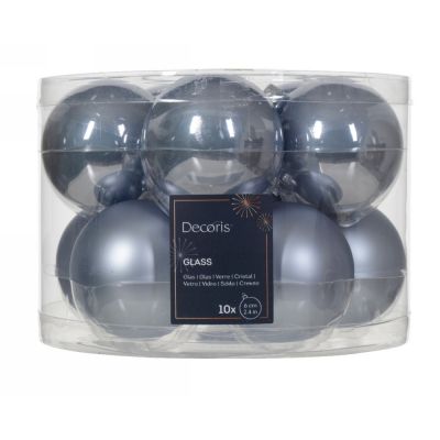 Pallina in vetro ? 6cm hazy blu 