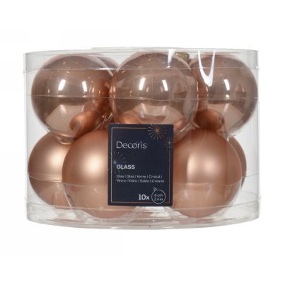 Pallina in vetro ? 6cm sparkling rose