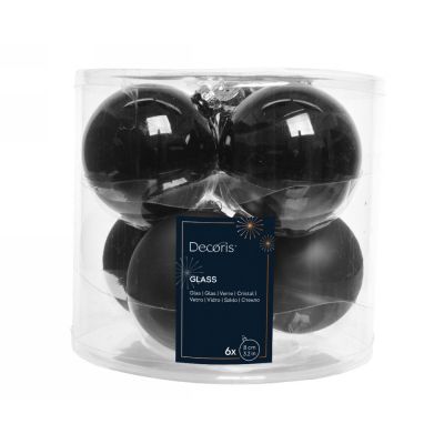 Baubles gl ? 8cm black