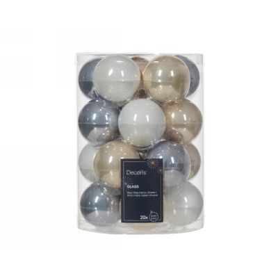 Pallina in vetro ? 6cm hazy blu 