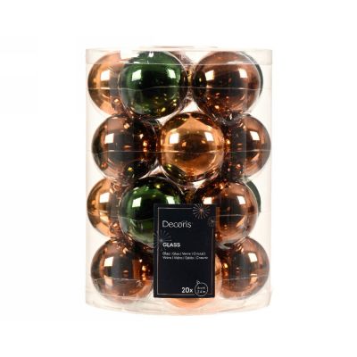 Pallina in vetro ? 6cm red copper 