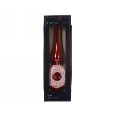 albero topper gl 31 cm Christmas red 