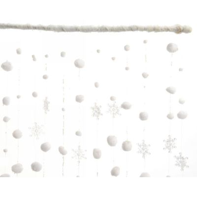 Curtain in poliestere 90 cm bianco 