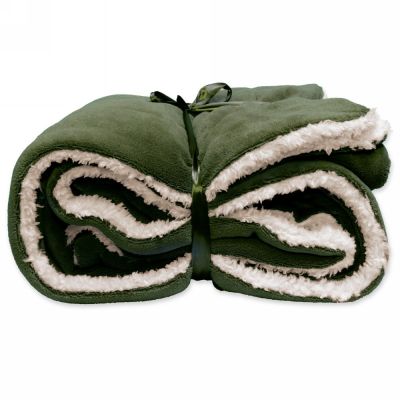 Suede coperta winter green