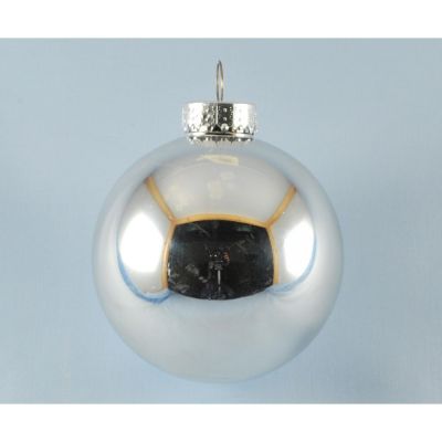 Sfera atm.met. lucida argento 