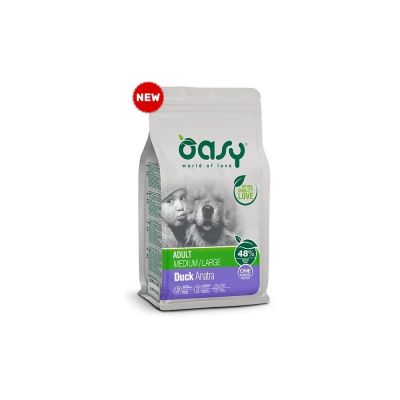 Oasy dry dog adult medium/large anatra kg. 12
