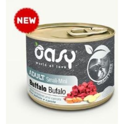 Oasy wet dog Adult Small/Mini Bufalo con Patate e Carote
