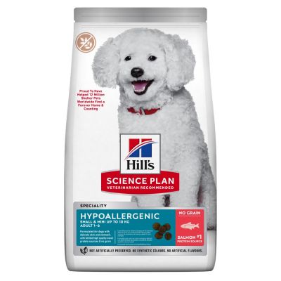 Hill's Science Plan Hypoallergenic Adult Small&Mini alimento secco per cani al Salmone