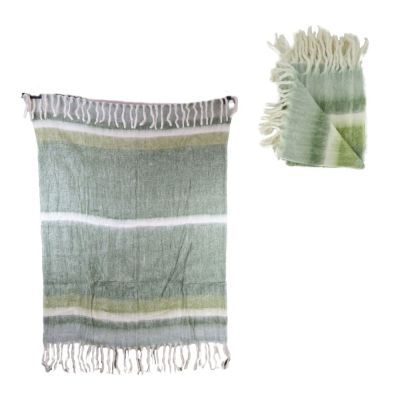 Plaid striped acrylic