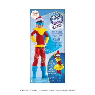 Elf on the shelf vestito da supereroe