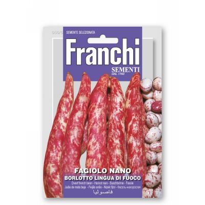 Fagiolo nano lingua fuoco 