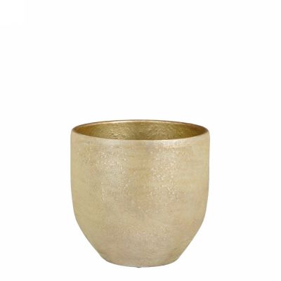 Carrie pot round champagne rus