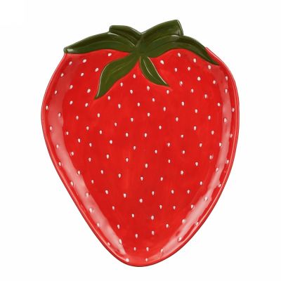 Plate strawberry red