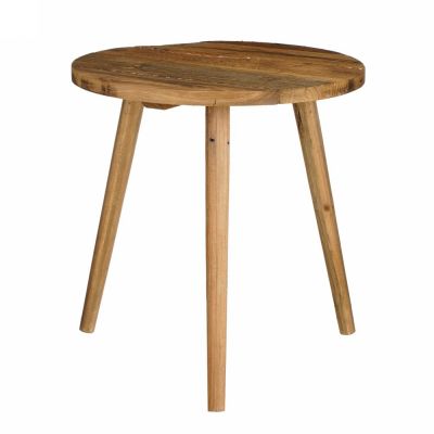 Bold side table recy wood brow