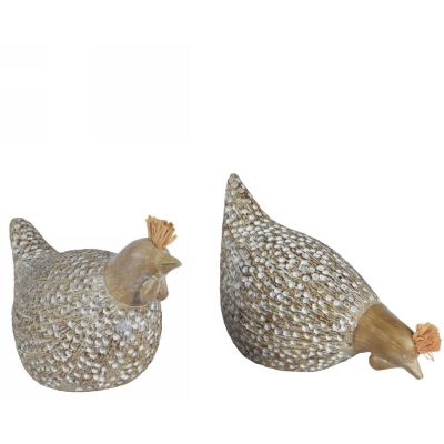 Chicken polyresin chicken 2ass