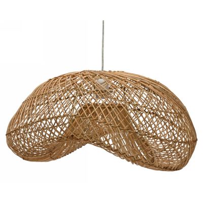 Hanging light rattan