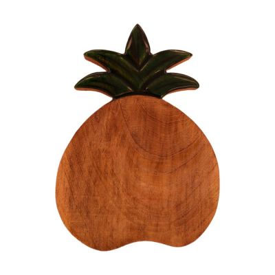 Plate pineapple mango wood