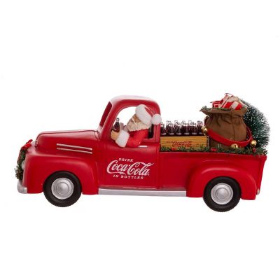 Coca-cola Santa in Pick-up truck