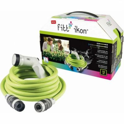 Tubo da Giardino Estensibile 25 m x Ø10 mm  Colore Lime