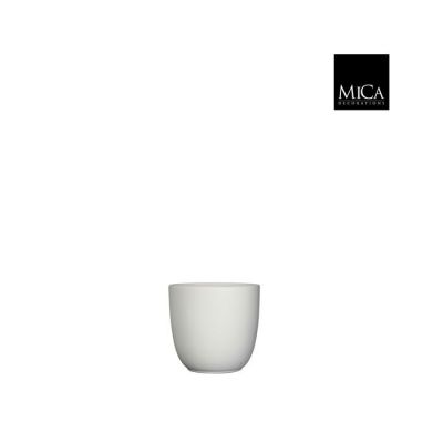 Vaso Tusca in ceramica bianco opaco ⌀ 12 cm