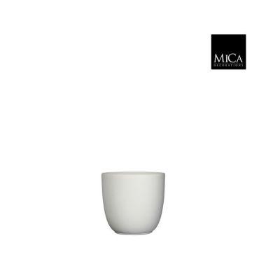 Vaso Tusca in ceramica bianco opaco ⌀ 13