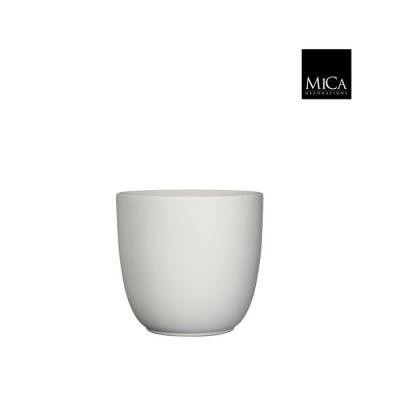 Vaso Tusca in ceramica bianco opaco ⌀ 25 cm