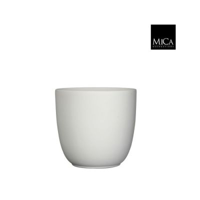 Vaso Tusca in ceramica bianco opaco ⌀ 28 cm