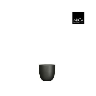 Vaso Tusca in ceramica nero opaco ⌀ 8 cm