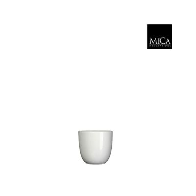 Vaso Tusca in ceramica bianco lucido ⌀ 8 cm