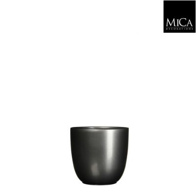 Vaso Tusca in ceramica antracite ⌀ 10
