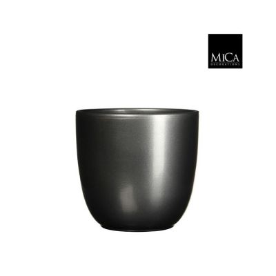 Vaso Tusca in ceramica antracite ⌀ 25