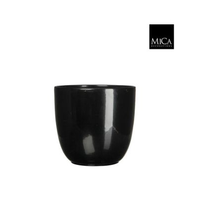 Vaso Tusca in ceramica nero ⌀ 22