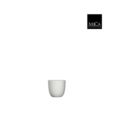 Vaso Tusca in ceramica bianco opaco