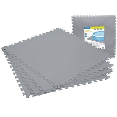 Tappeto sotto piscina fuori terra protettivo e componibile da 78x78 cm set da 9 pezzi
