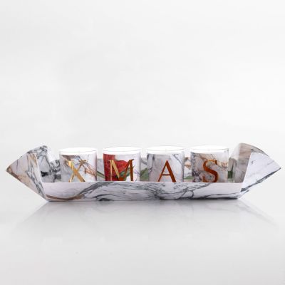 White Xmas Capsule 4 Candele