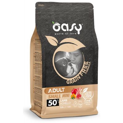 Oasy dry dog grain free adult small/mini agnello 800 gr.